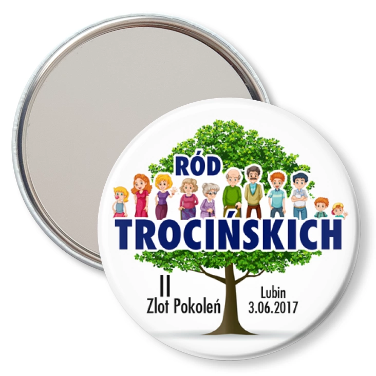 przypinka lusterko Zjazd rodziny Trocińskich