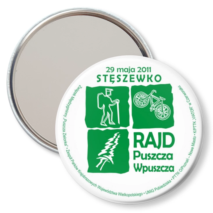 przypinka lusterko Rajd Puszcza Wpuszcza 2011