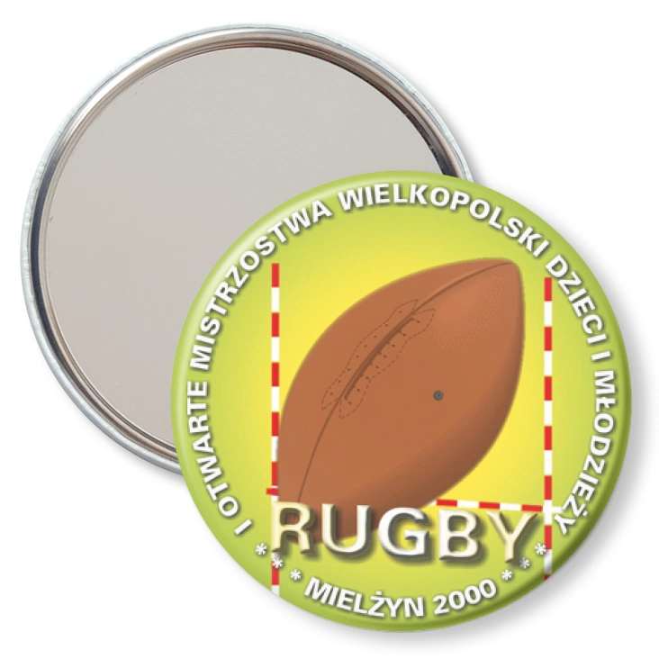 przypinka lusterko RUGBY - I Otwarte Mistrzostwa Wielkopolski Dzieci i Młodzieży