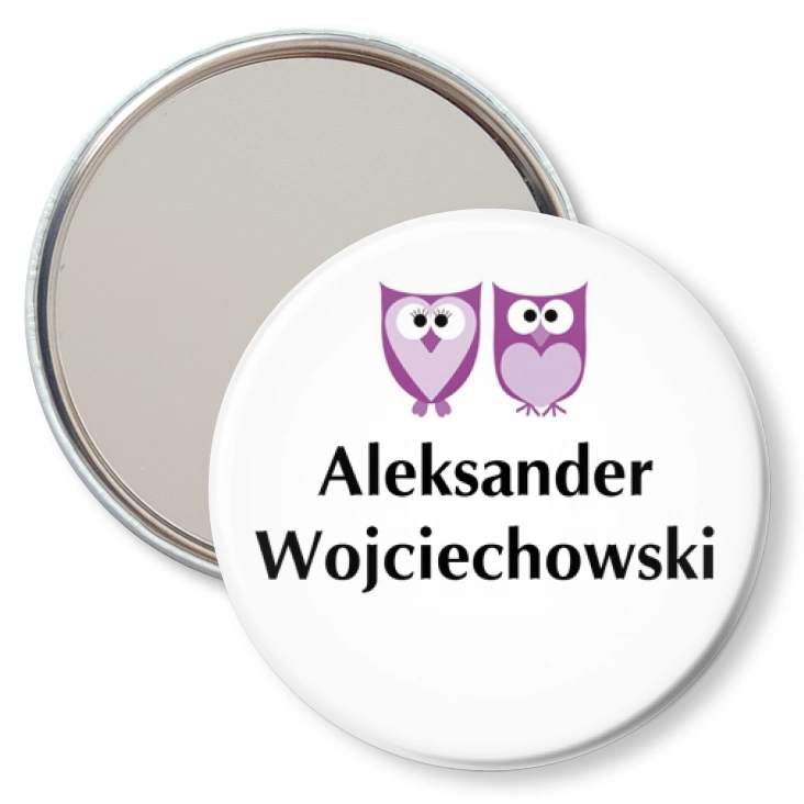 przypinka lusterko Sowy