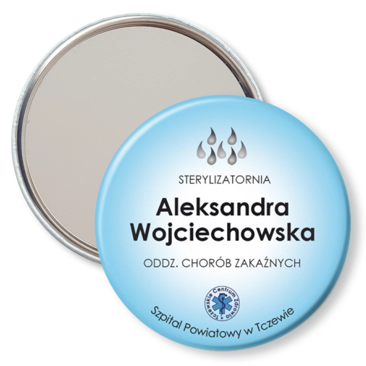 przypinka lusterko Szpital Powiatowy w Tczewie - sterylizatornia