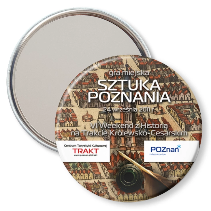 przypinka lusterko Sztuka Poznania