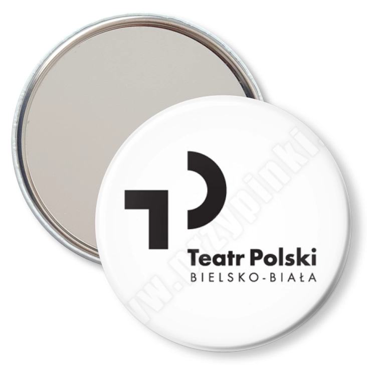 przypinka lusterko Teatr Polski Bielsko-Biała