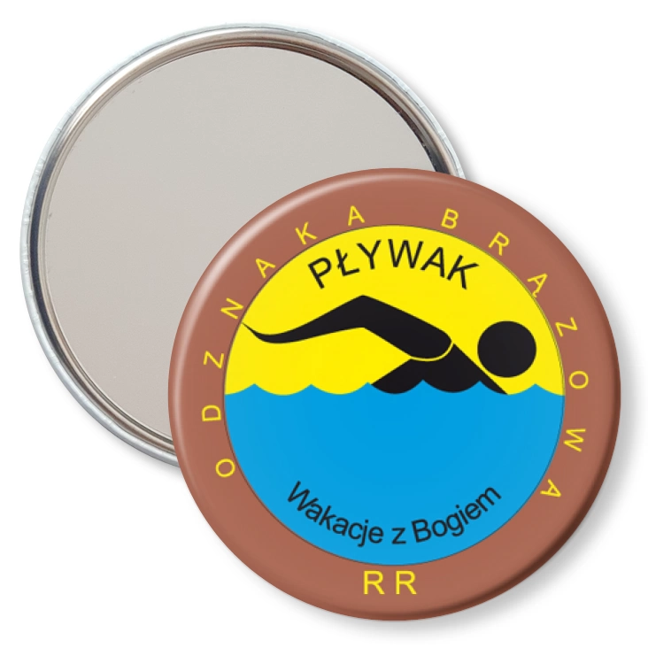przypinka lusterko Wakacje z Bogiem - Pływak