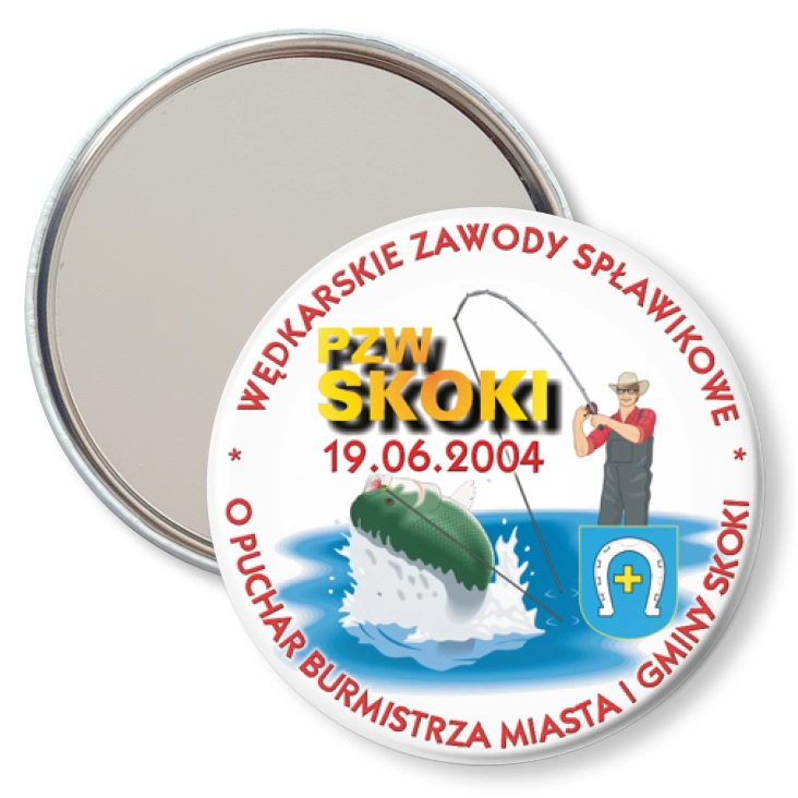 przypinka lusterko Wędkarskie Zawody Spławikowe 2004
