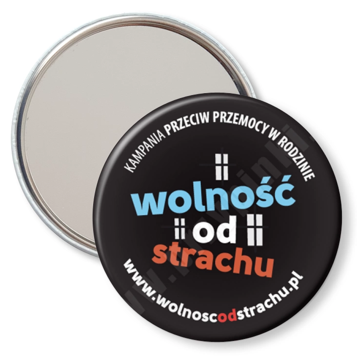 przypinka lusterko Wolność od strachu