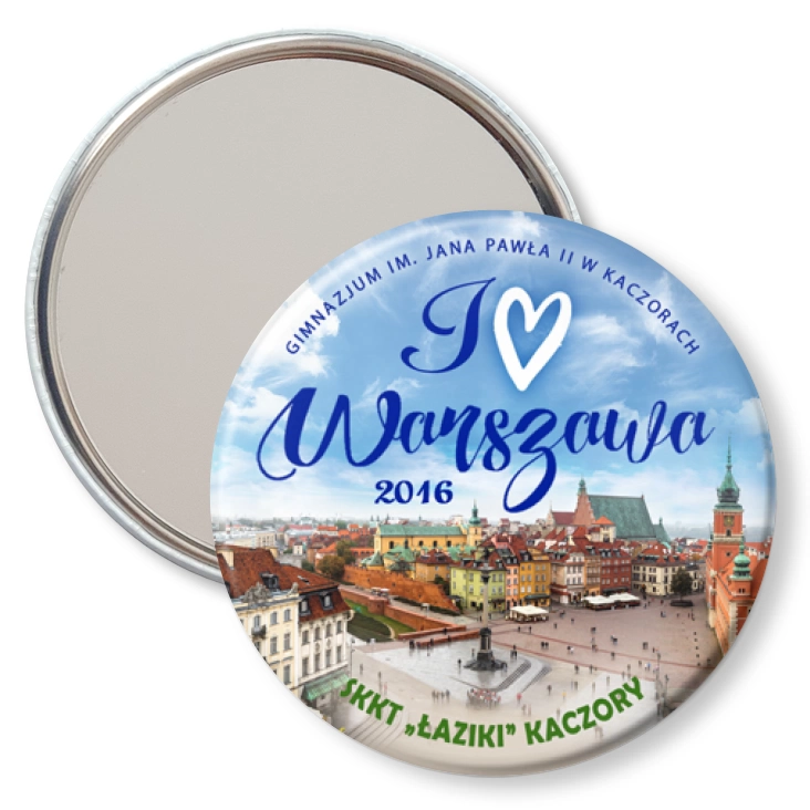 przypinka lusterko Wycieczka Kaczory - Warszawa 2016