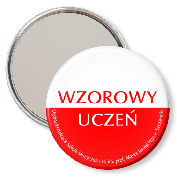 przypinka lusterko Wzorowy Uczeń