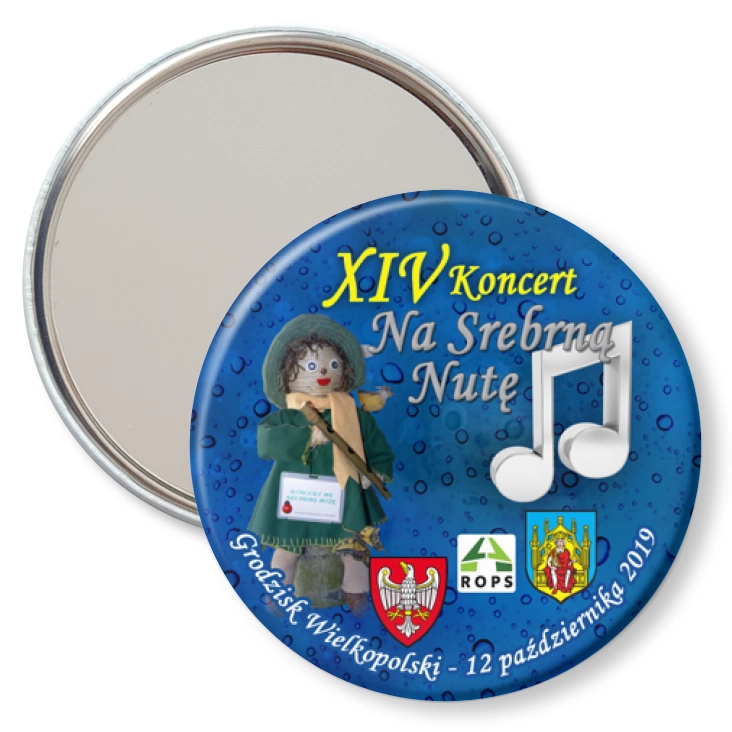 przypinka lusterko XIV Koncert Na Srebrną Nutę