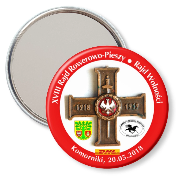 przypinka lusterko XVIII Rajd Rowerowo-Pieszy