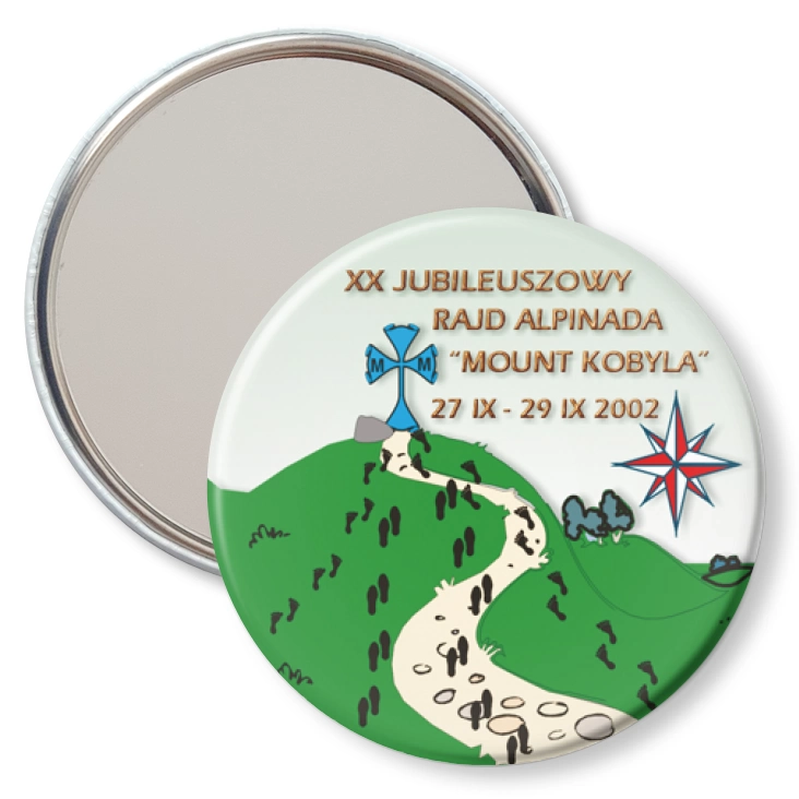 przypinka lusterko XX Jubileuszowy Rajd Alpinada Mount Kobyla