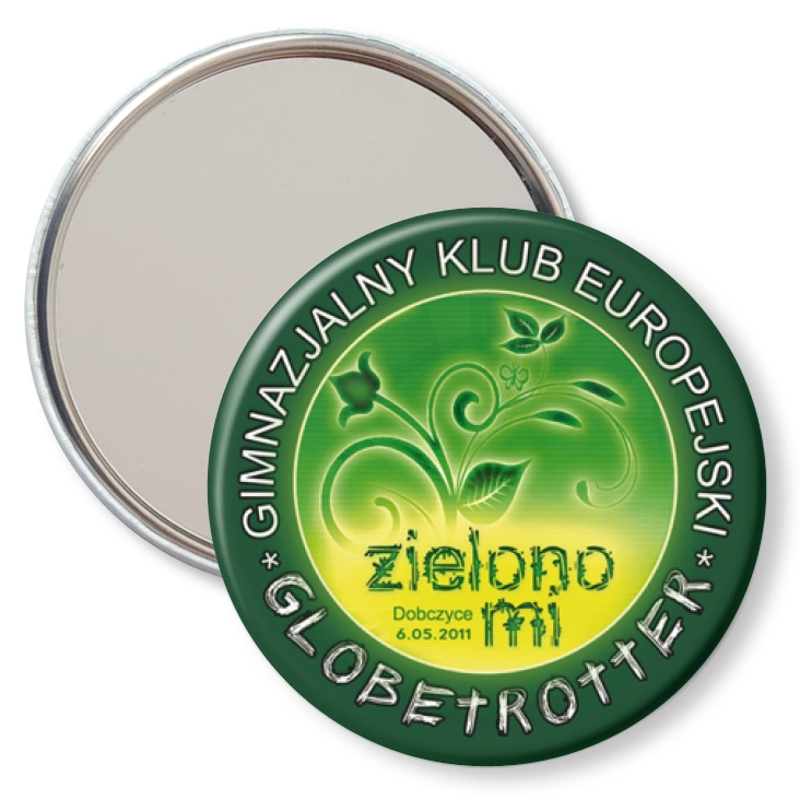 przypinka lusterko Zielono mi