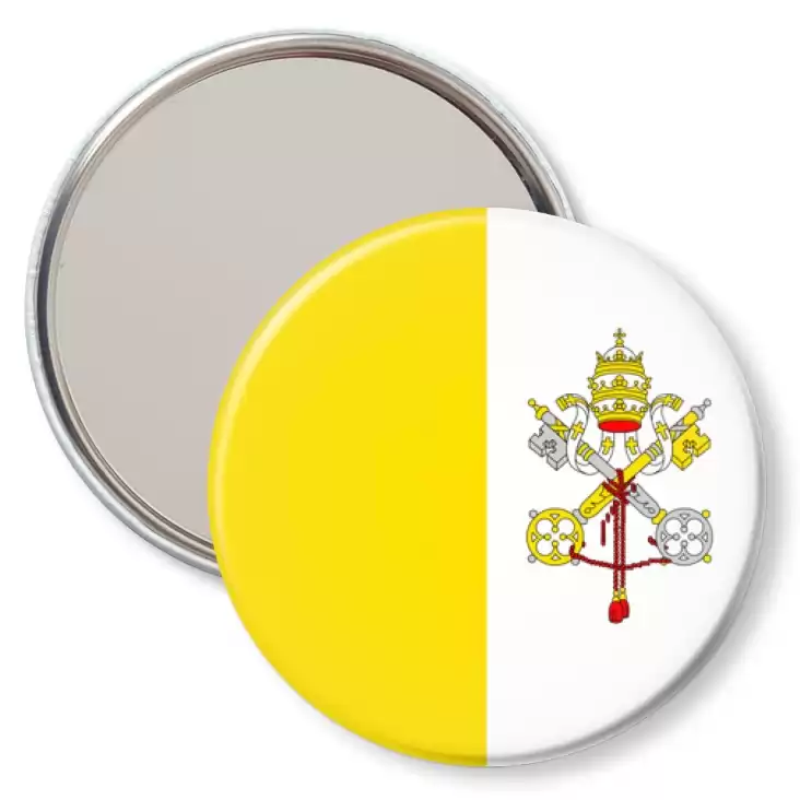 przypinka lusterko Flaga Watykan 