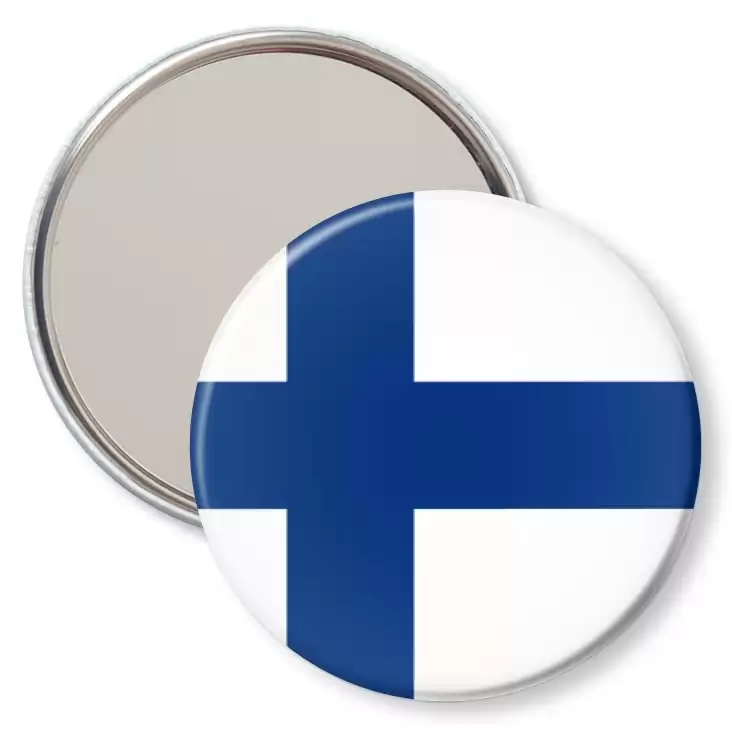 przypinka lusterko Flaga Finlandia