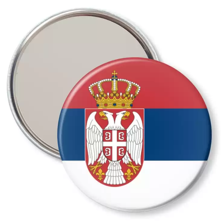 przypinka lusterko Flaga Serbia