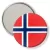 Przypinka lusterko Flaga Norwegia
