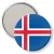 Przypinka lusterko Flaga Islandia