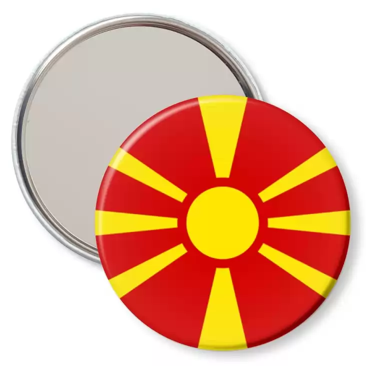 przypinka lusterko Flaga Macedonia