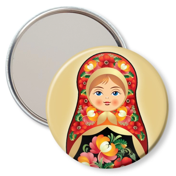 przypinka lusterko Matryoshka