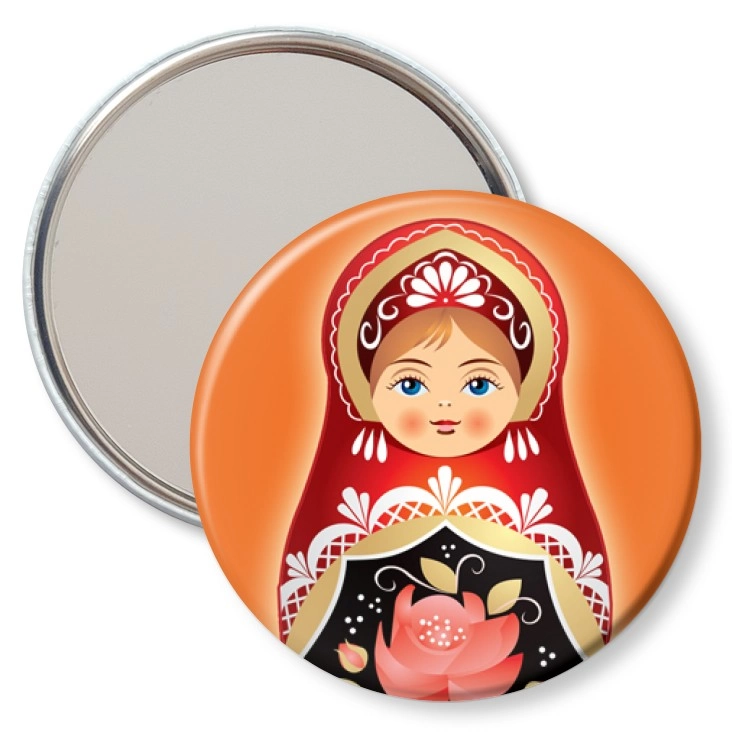 przypinka lusterko Matryoshka