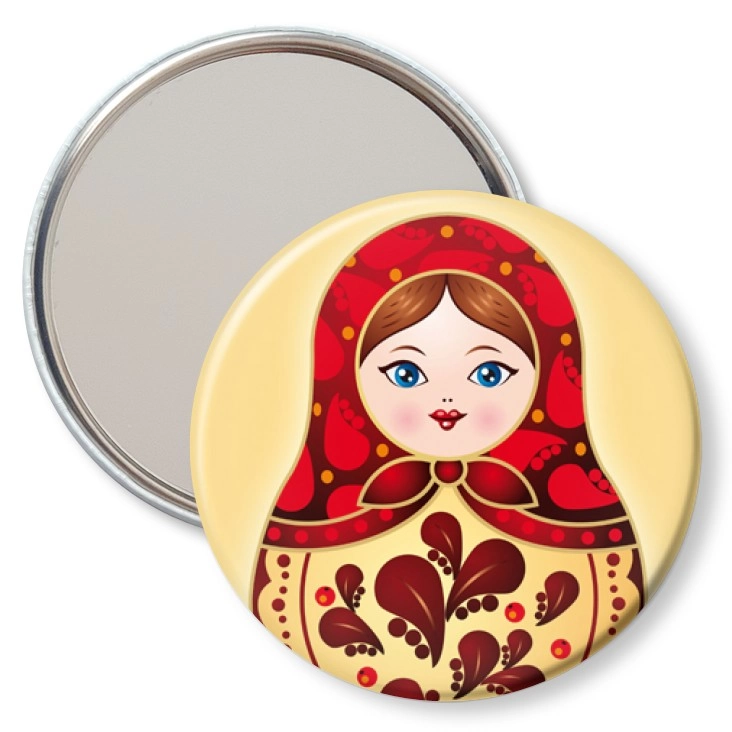 przypinka lusterko Matryoshka