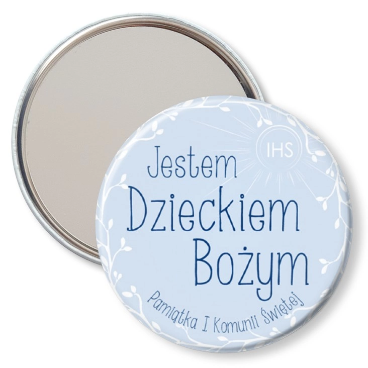 przypinka lusterko Jestem Dzieckiem Bożym