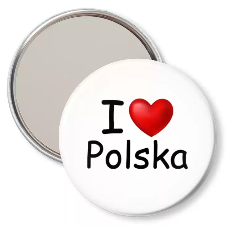 przypinka lusterko I love Polska