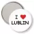Przypinka lusterko I love Lublin