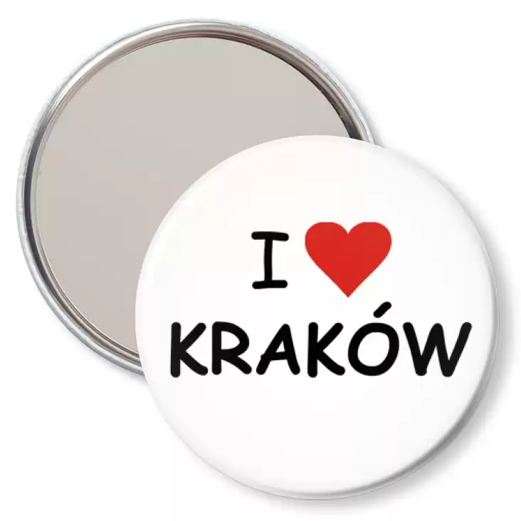 przypinka lusterko I love Kraków