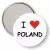 Przypinka lusterko I love Poland
