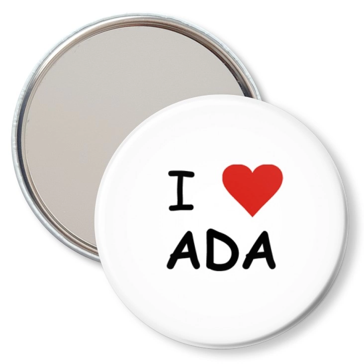 przypinka lusterko I love Ada