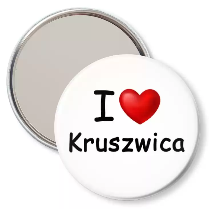 przypinka lusterko I love Kruszwica