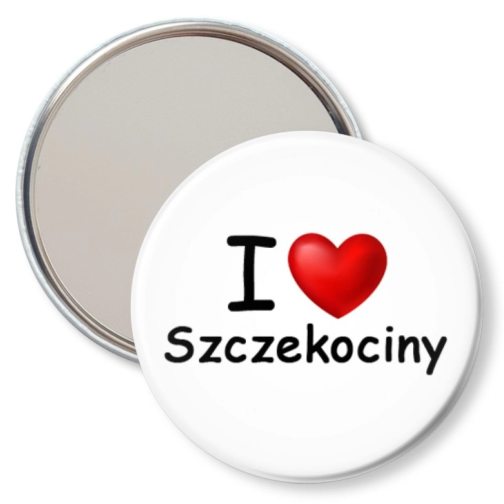 przypinka lusterko I love Szczekociny