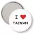 Przypinka lusterko I love Taiwan