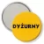 Przypinka lusterko Dyżurny żółte tło