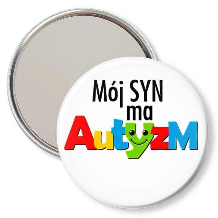 przypinka lusterko Mój syn ma autyzm