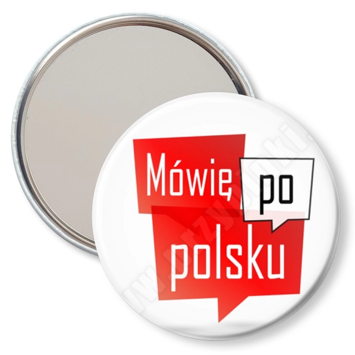 przypinka lusterko Mówię po polsku