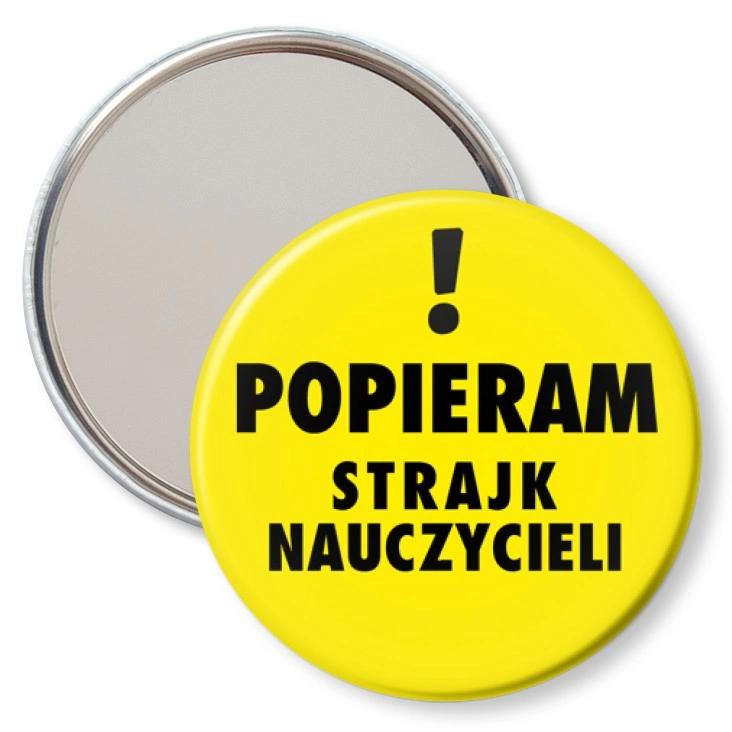 przypinka lusterko Popieram protest