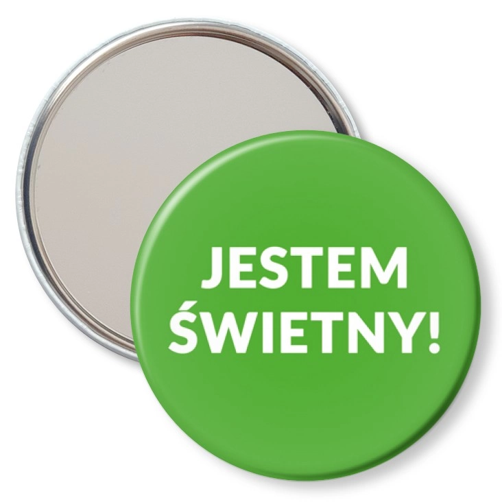 przypinka lusterko Jestem Świetny!