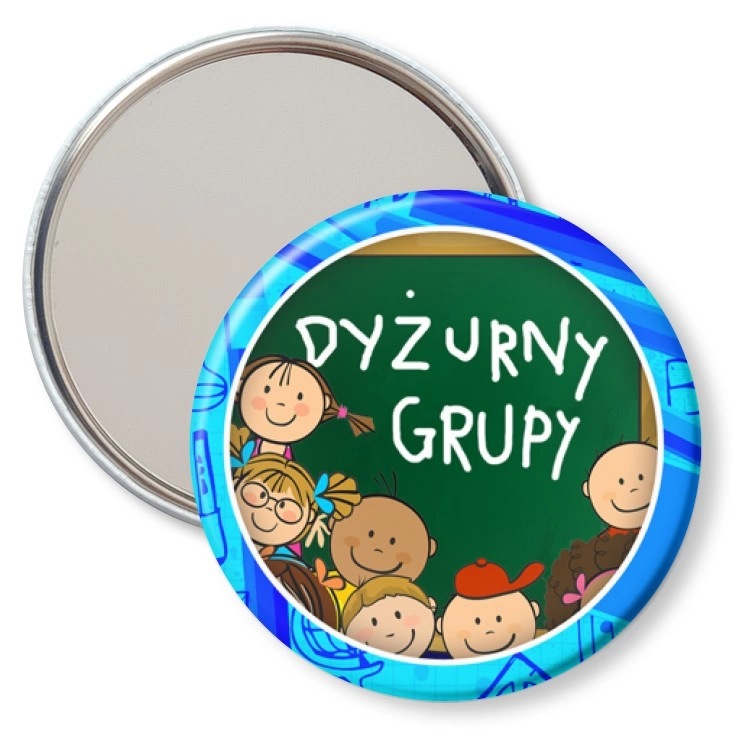 przypinka lusterko Dyżurny grupy obwódka