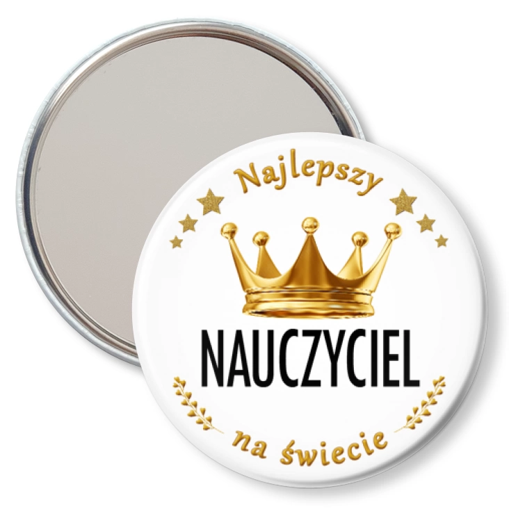 przypinka lusterko Najlepszy Nauczyciel Dzień Nauczyciela