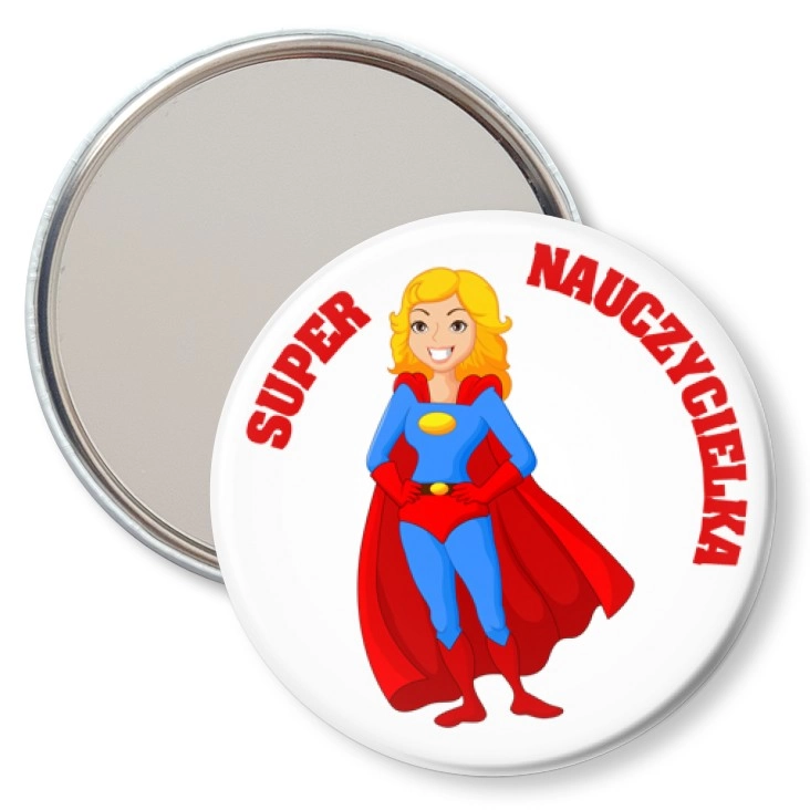 przypinka lusterko Super nauczycielka
