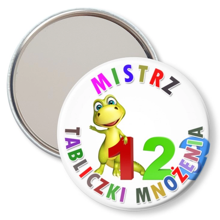 przypinka lusterko Mistrz tabliczki mnożenia