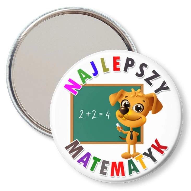 przypinka lusterko Najlepszy matematyk