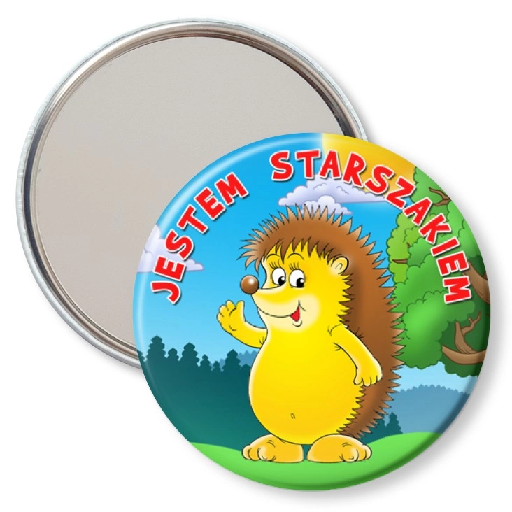 przypinka lusterko Jestem Starszakiem