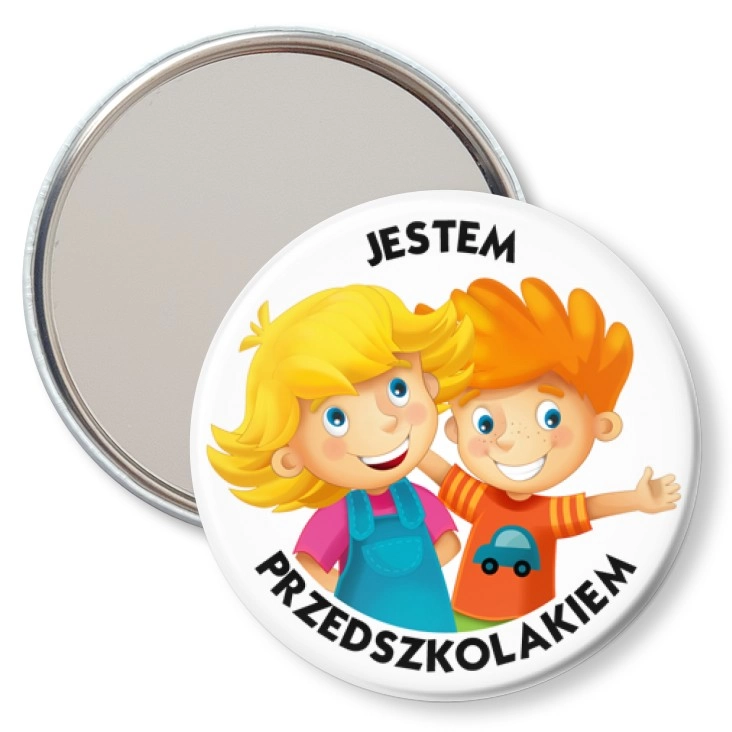 przypinka lusterko Jestem Przedszkolakiem