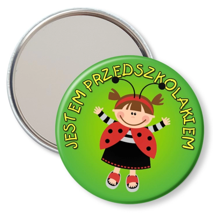 przypinka lusterko Jestem przedszkolakiem