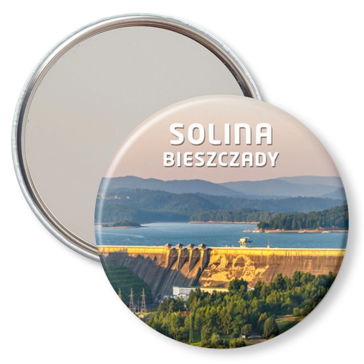 przypinka lusterko Bieszczady - Solina