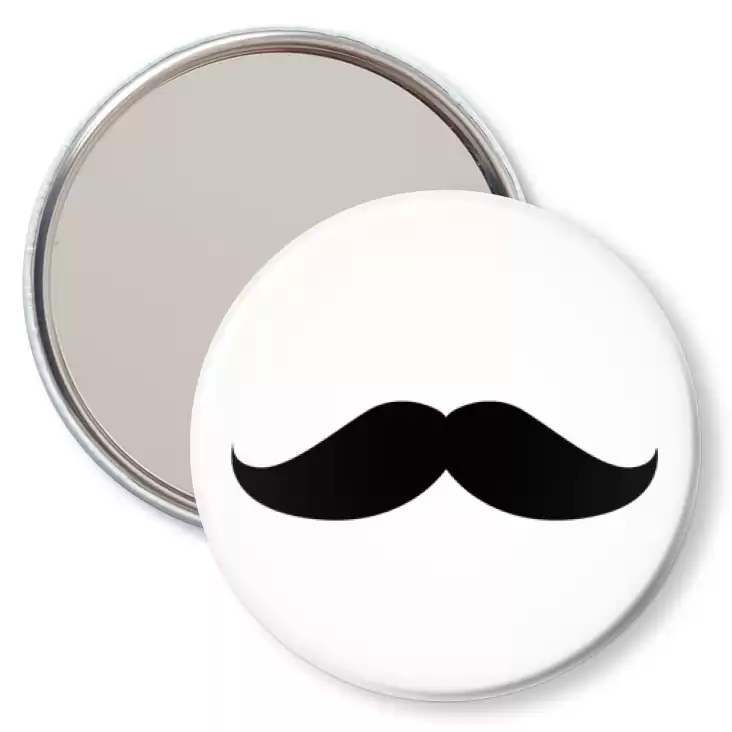 przypinka lusterko Moustache wąsy