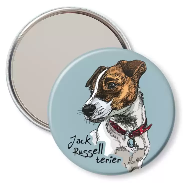 przypinka lusterko Jack Russell terrier